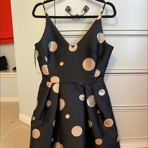 1901 Black and Gold Party Dress